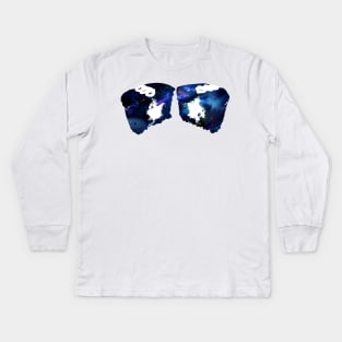 Intergalactic Flying Cupcake Kids Long Sleeve T-Shirt